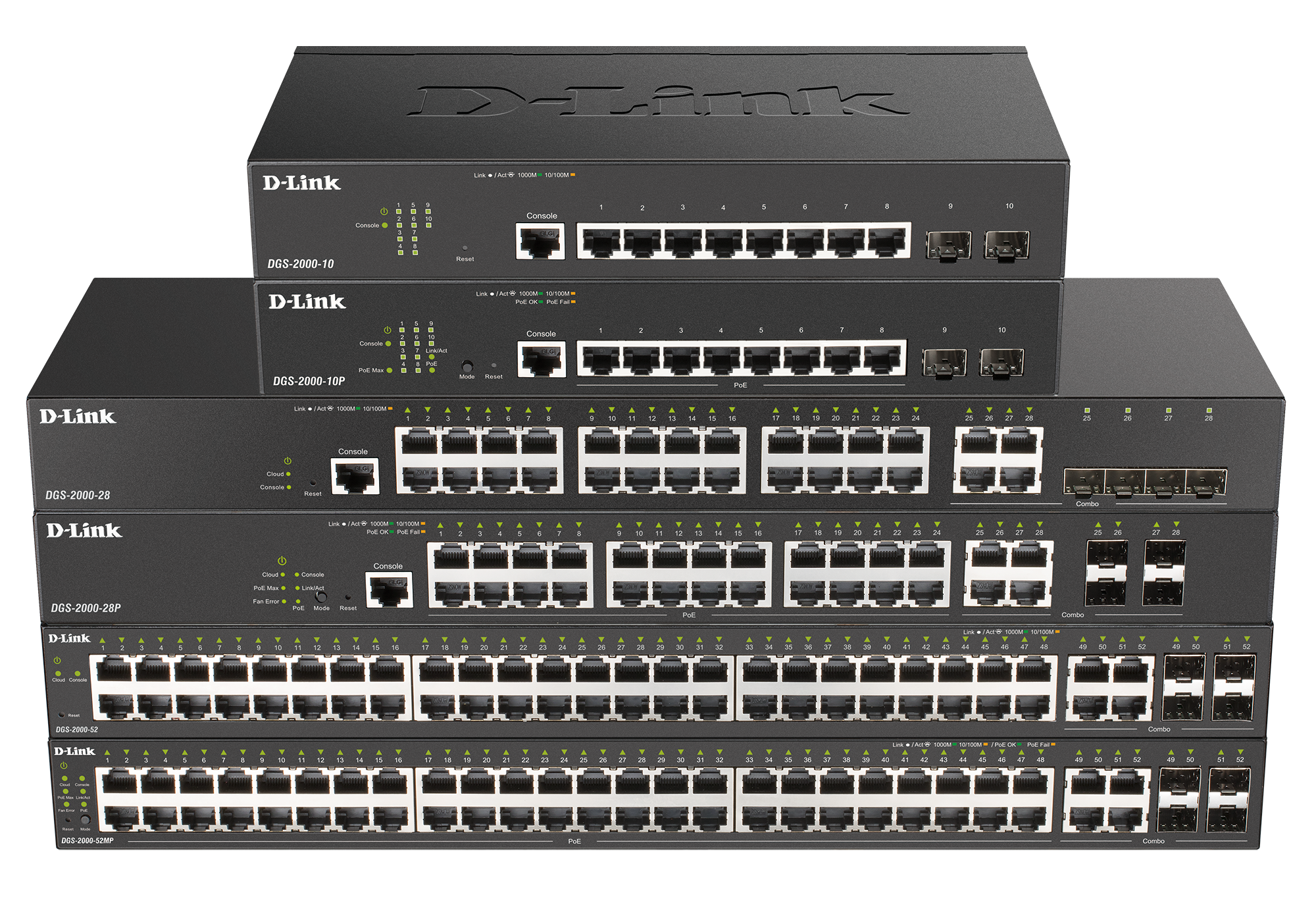 DGS-2000-10, DGS-2000-10P, DGS-2000-28, DGS-2000-28P, DGS-2000-52, DGS-2000-52MP Gigabit Managed Switches