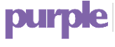 Purple logo.