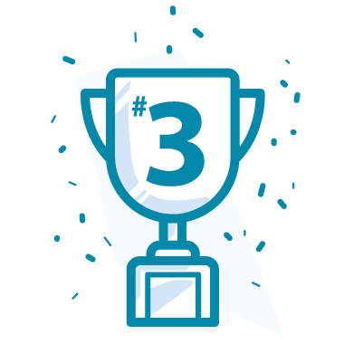 Number 3 trophy icon