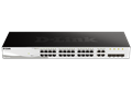 24-Port Gigabit Smart Managed Switch with 4 combo 1000BASE-T/SFP ports (fanless)