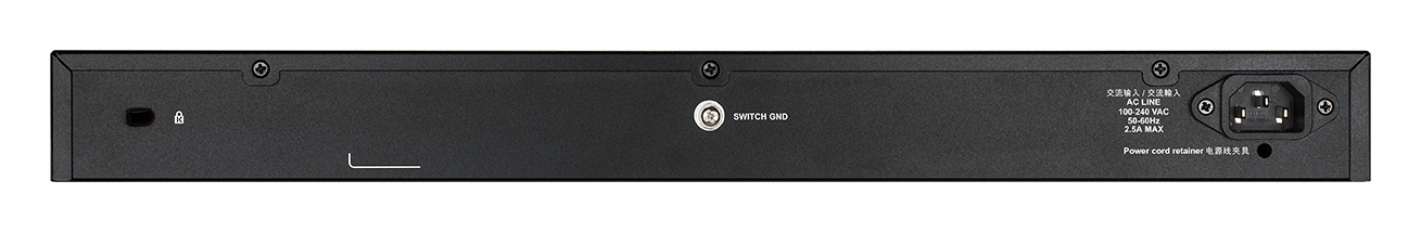 DGS-1250-52XMP 52-Port Gigabit Smart Managed Switch with 10G Uplinks back