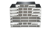 DGS‑1510 Series Stackable Smart Managed Gigabit Switches Stacked