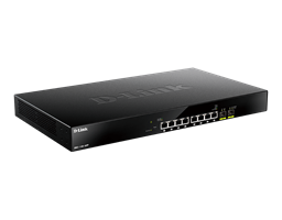 DMS-1100-10TP - 10-Port Multi-Gigabit PoE Smart Managed Switch - Side view.