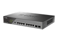 DSS-200G-10MP 10-Port Gigabit PoE+ Smart Surveillance Switch - left side view