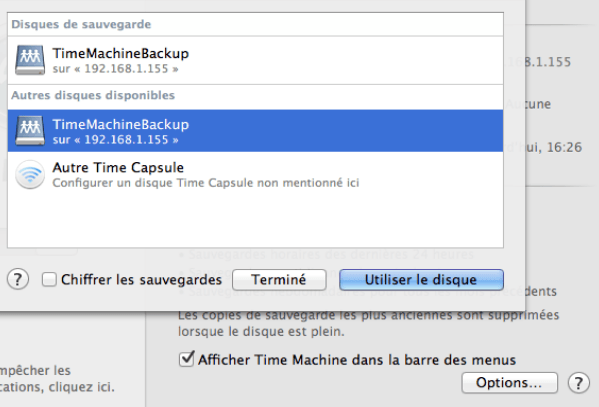 comment marche time machine