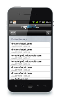 View web browsing history