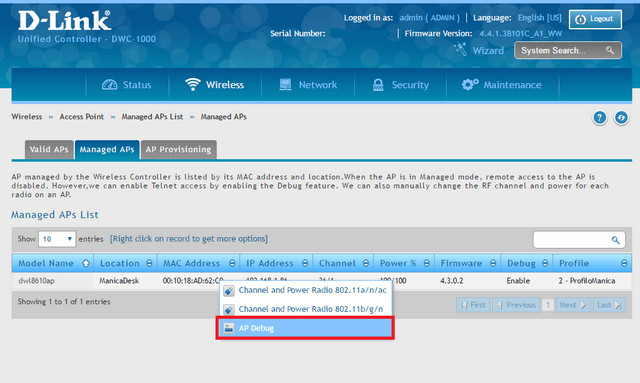 DWC DWS How to Access Web-UI when Managed Mode