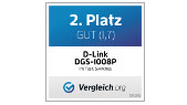 D-Link DGS-1008P Platz 2 auf vergleich.org