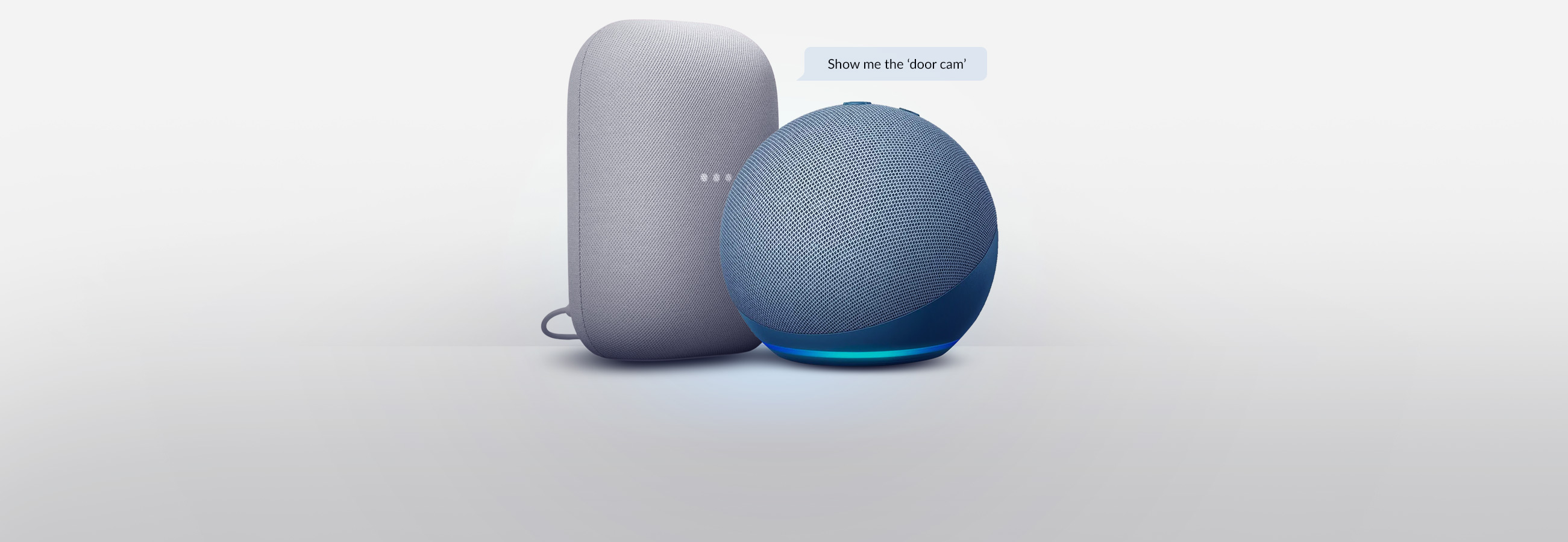 Google Nest Audio and Amazon Echo Dot (4th Gen).