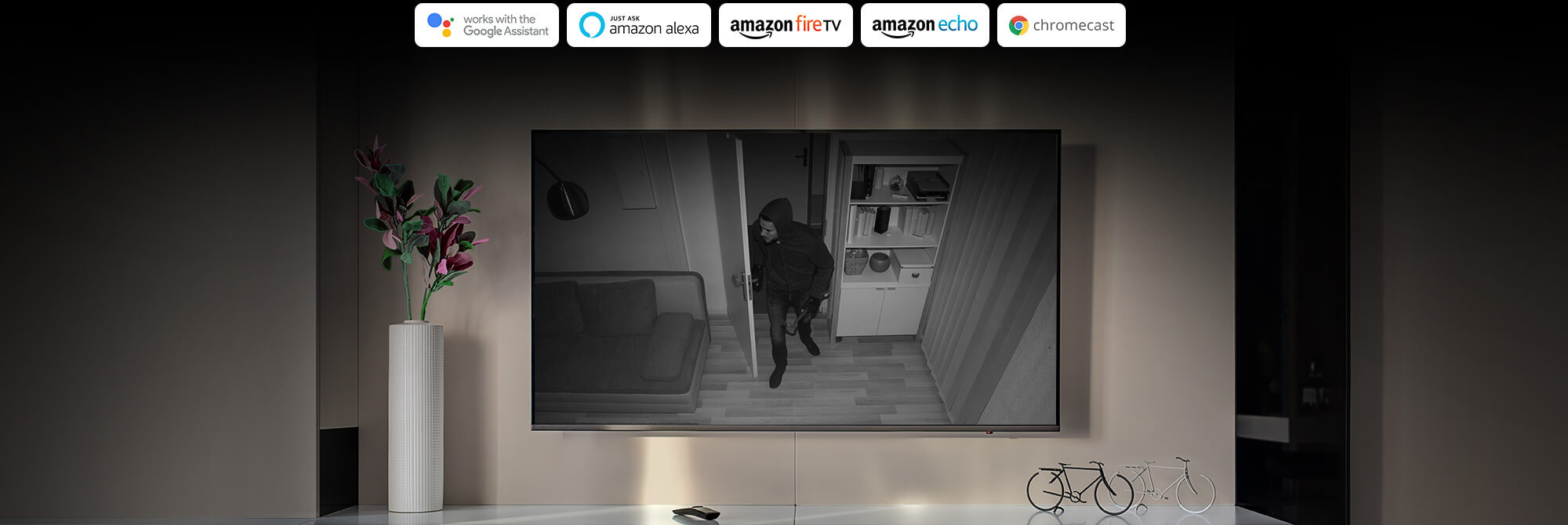 Stream your home video feed on your TV with voice control