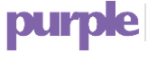Purple logo.