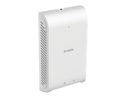 DAP-2622 Wireless AC1200 Wave 2 In-Wall PoE Access Point - angled side view.