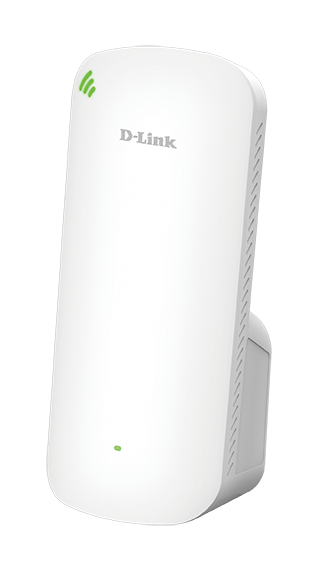 DAP-X1860 AX1800 Mesh Wi-Fi 6 Range Extender - left angled view.