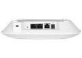 DAP-X2850 AX3600 Wi-Fi 6 Dual-Band PoE Access Point - side and back and mount view.