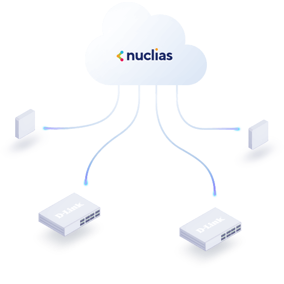 Nuclias Cloud connected to Nuclias Cloud-Managed Switches