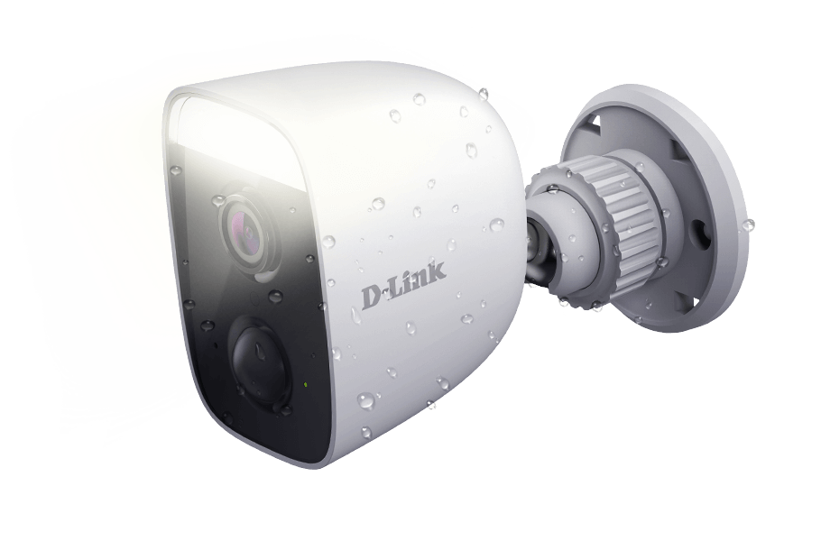 DCS-8627LH Full HD Outdoor Wi-Fi Spotlight Camera using the spotlight