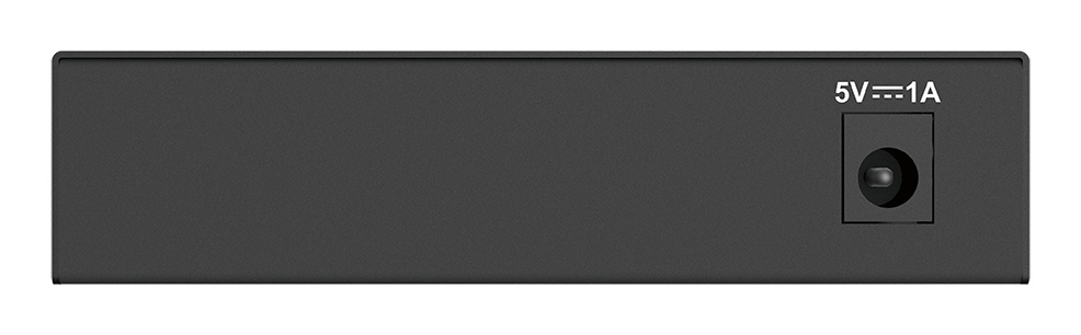 5-Port Gigabit Unmanaged Desktop Switch - back side.