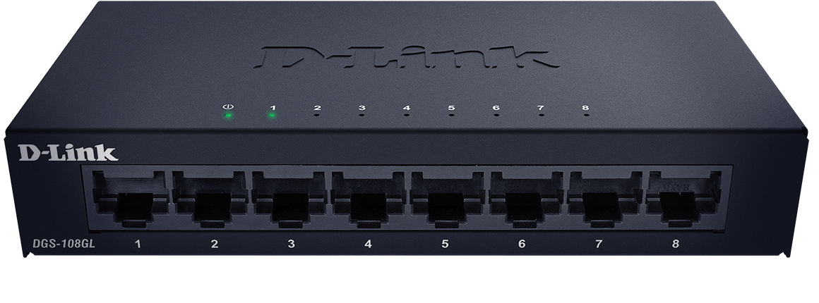 DGS-108GL 8-Port Gigabit สวิตช์เดสก์ท็อปที่ไม่มีการจัดการ