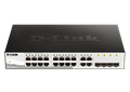 16-Port Gigabit Smart Managed Switch with 4 combo 1000BASE-T/SFP ports (fanless)
