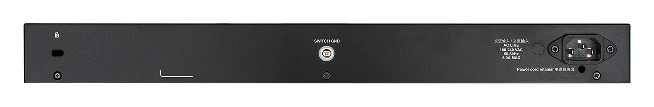DGS-1250-28MP 52-Port Gigabit Smart Managed PoE Switch with 10G Uplinks back