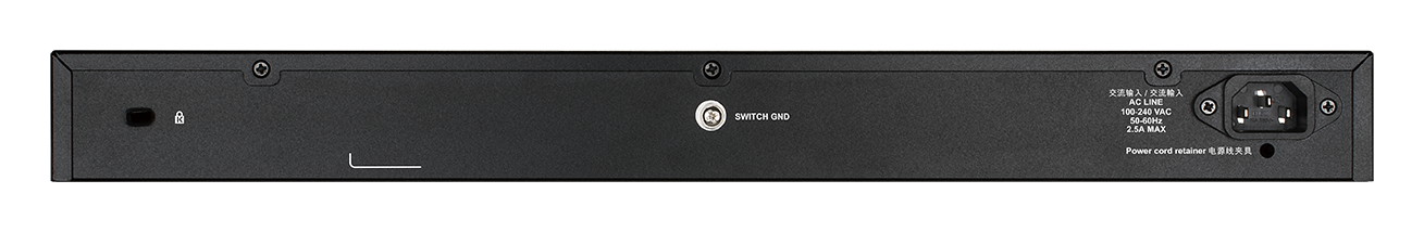 DGS-1250-52XMP 52-Port Gigabit Smart Managed Switch with 10G Uplinks back