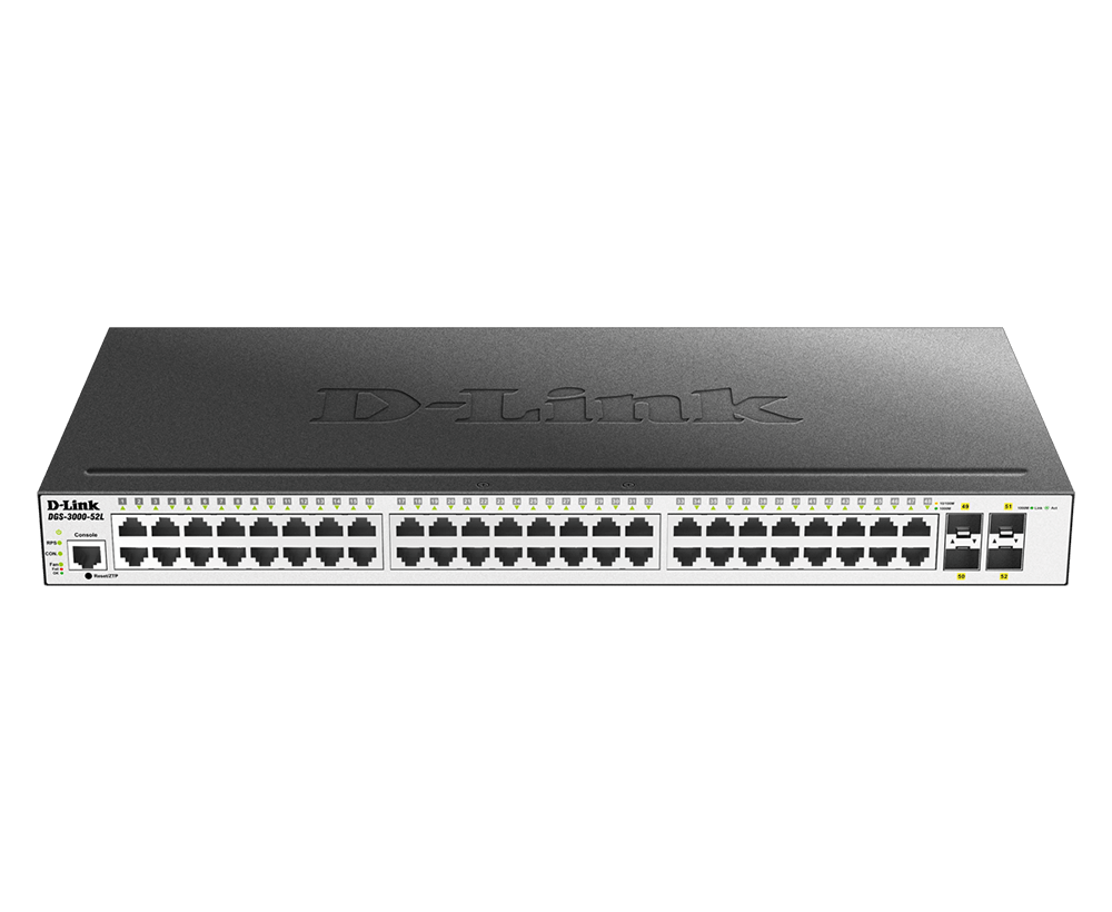 DGS-3000-52L 52-Port Layer-2 Managed Gigabit Switch | D-Link