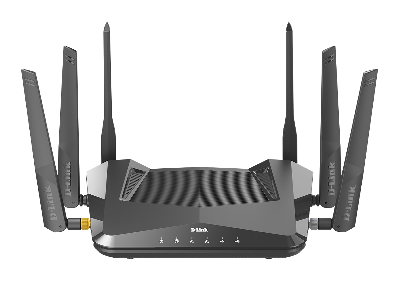 DIR-X5460 AX5400 Wi-Fi 6 Router - front view.