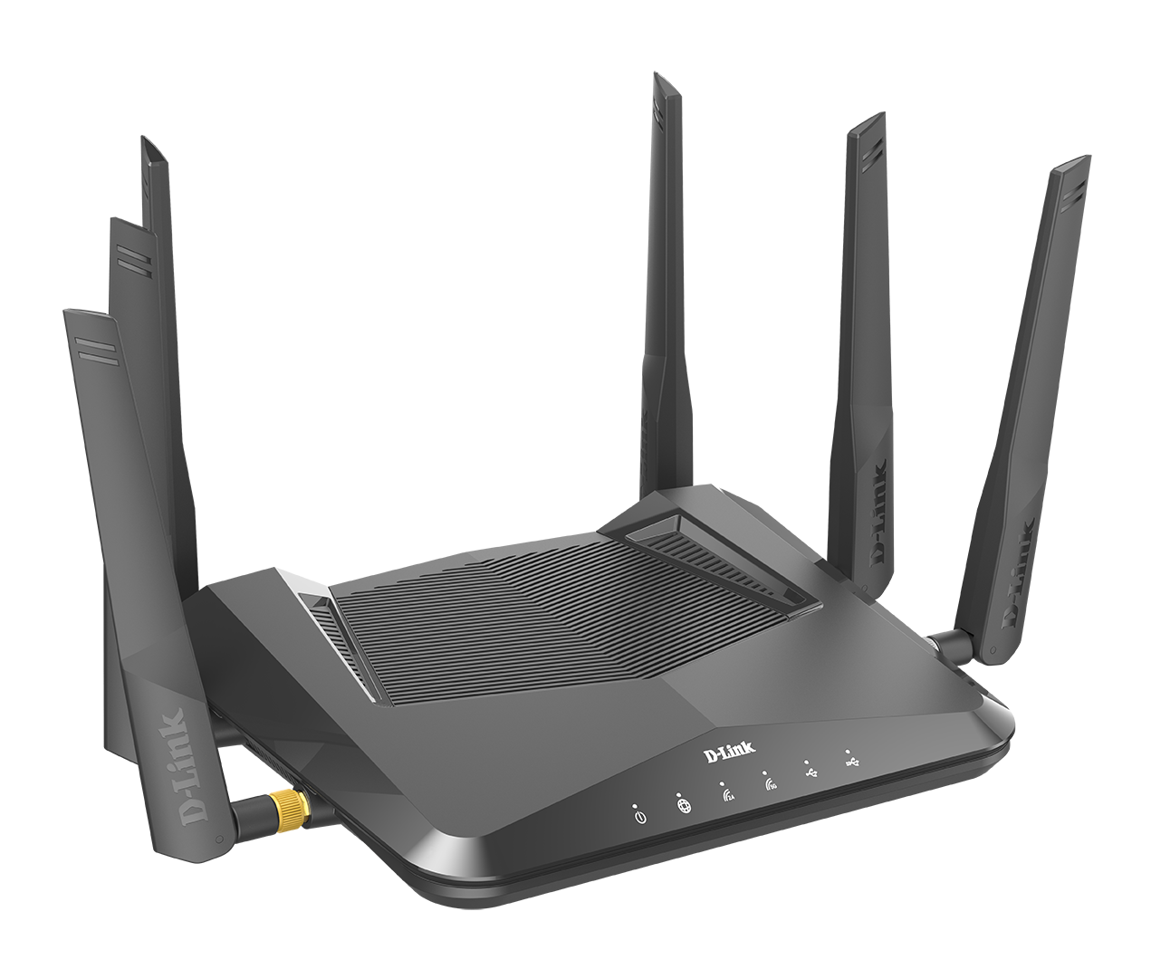 DIR-X5460 AX5400 Wi-Fi 6 Router - right side view.