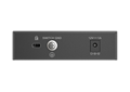 DMS-105 5-Port 2.5G Multi-Gigabit Desktop Switch - back view.