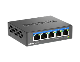 DMS-105 5-Port 2.5G Multi-Gigabit Desktop Switch - right side view.