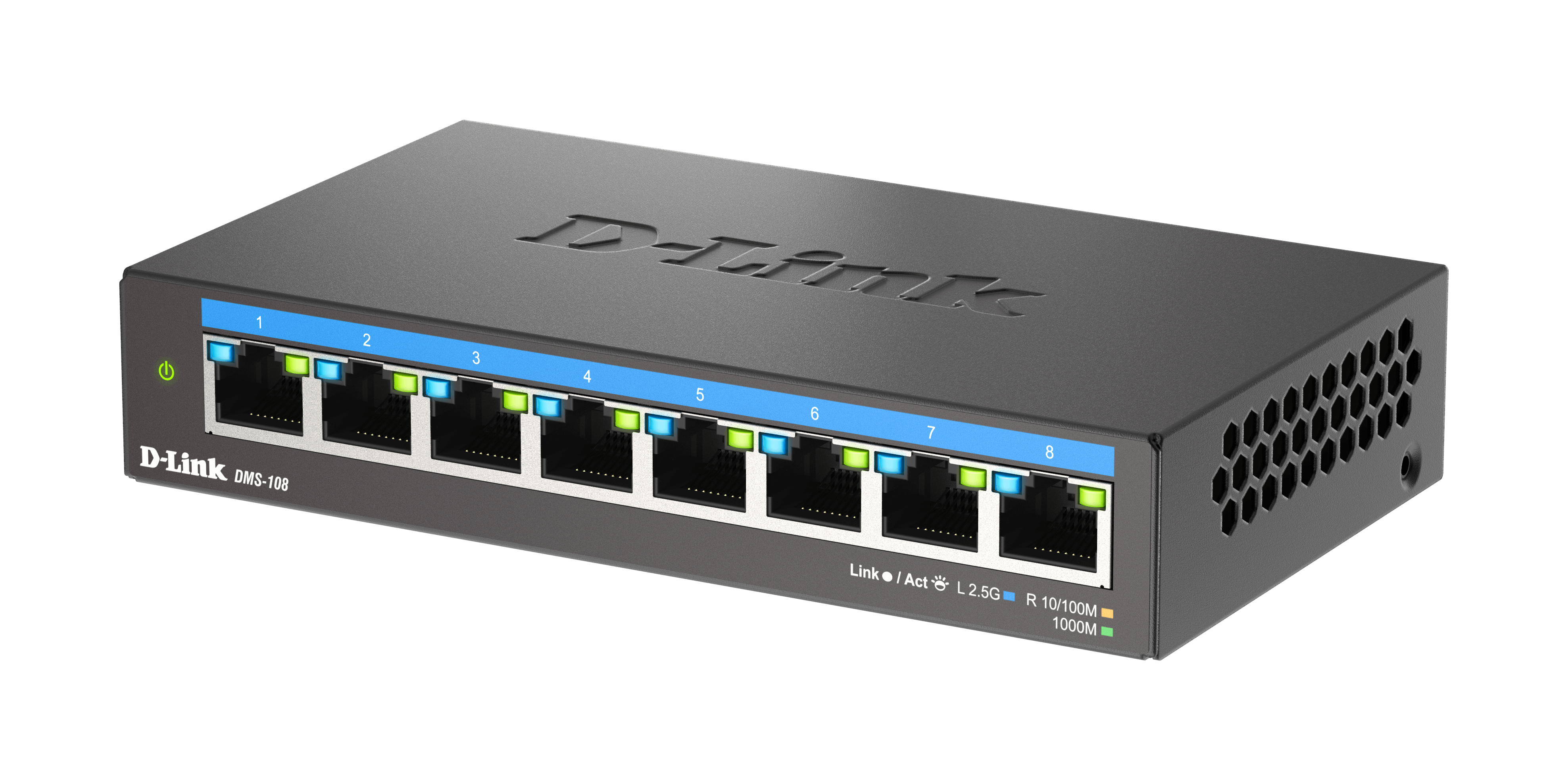 D-Link DMS-107 7-Port Gigabit/Multi-Gigabit Ethernet Desktop Switch