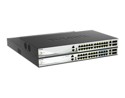 DMS-3130-30PS-30TS - Layer 3 Stackable Multi-Gigabit Managed Switches - left side view.