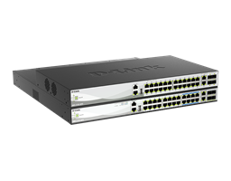 DMS-3130-30PS-30TS - Layer 3 Stackable Multi-Gigabit Managed Switches - left side view.