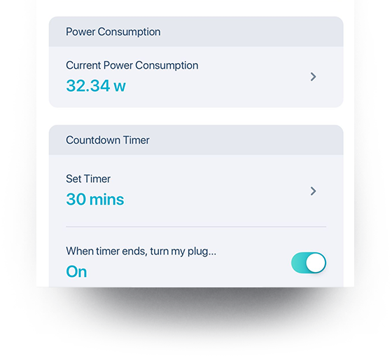 Automatic power schedules on the mydlink app