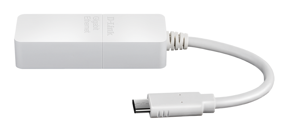 DUB-E150 USB-C to Gigabit Ethernet Adapter Side