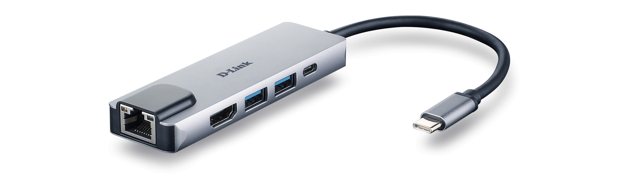 DUB-M520 5-in-1 USB-C Hub with HDMI/Ethernet and Power Delivery - front