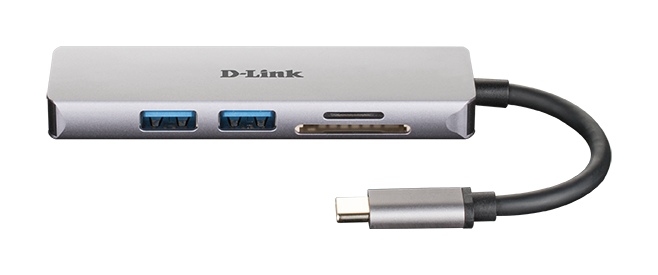 DUB-M530 5-in-1 USB-C Hub with HDMI and SD/microSD Card Reader - front