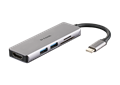 DUB-M530 5-in-1 USB-C Hub with HDMI and SD/microSD Card Reader - side angle