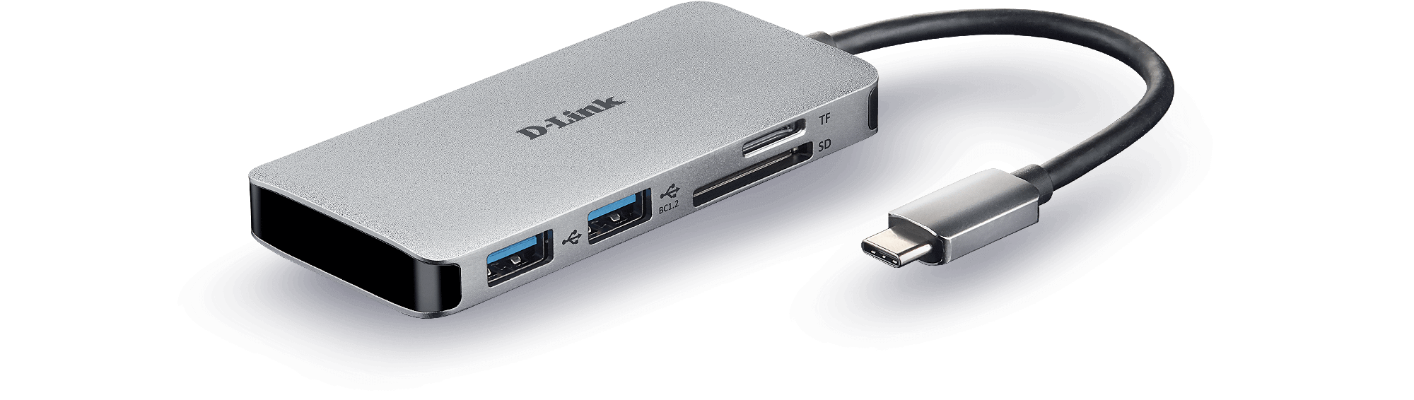 DUB-M610 6-in-1 USB-C Hub with HDMI/Card Reader/Power Delivery - front