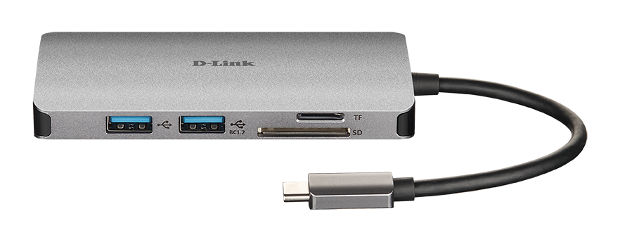 DUB-M610 6-in-1 USB-C Hub with HDMI/Card Reader/Power Delivery  - front