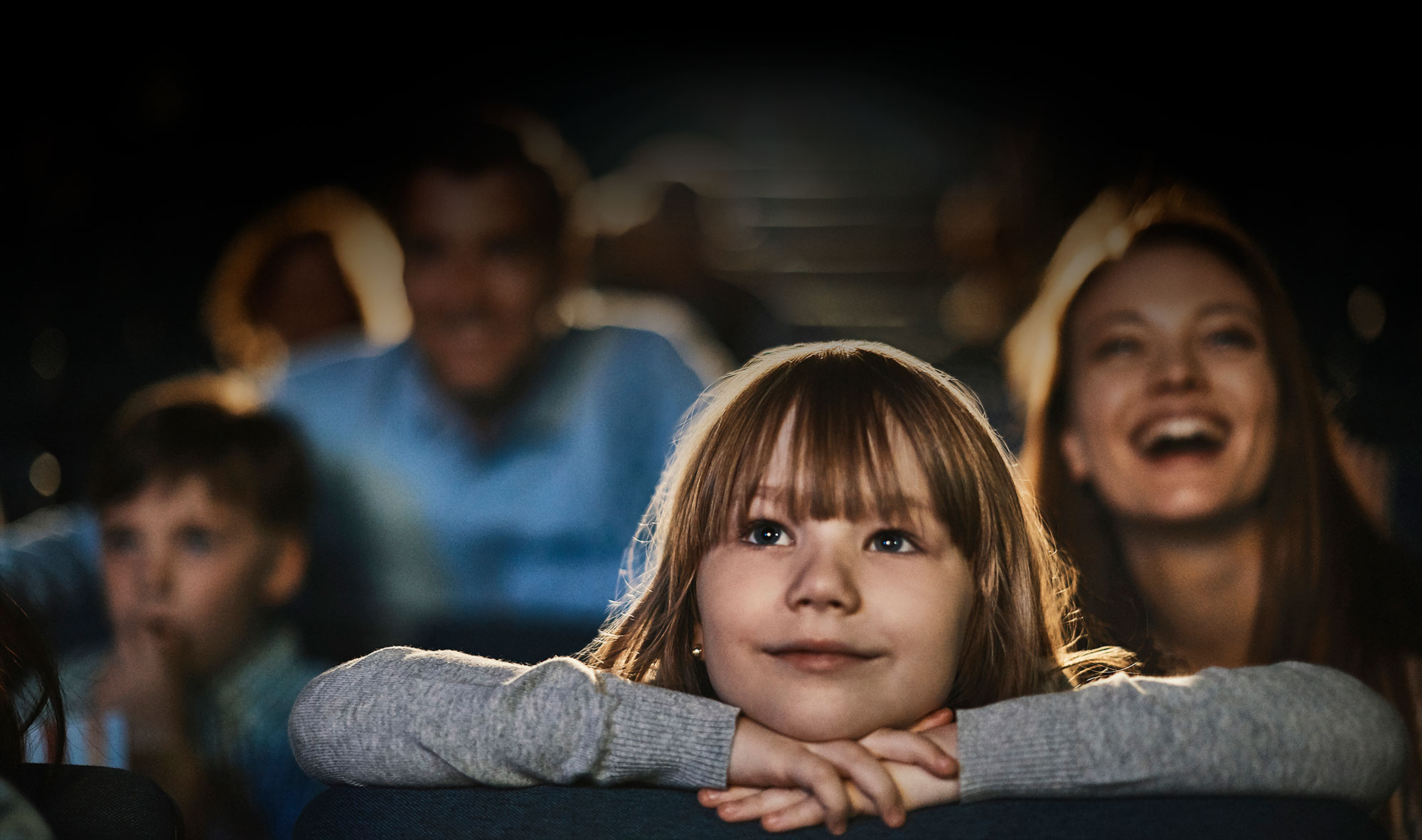 audience watching a film in the cinema