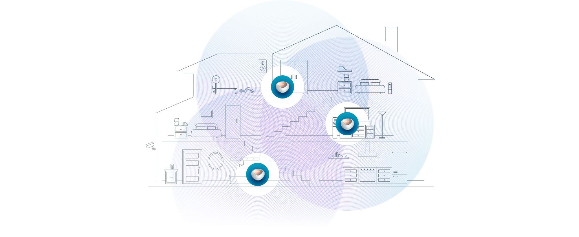 Llena tu casa con cobertura WiFi con nuestros PLC, repetidor WiFi y amplificadores Mesh.