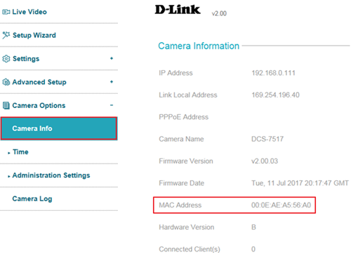 DCS-6517 FAQ