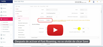 Como activar Fast Roaming