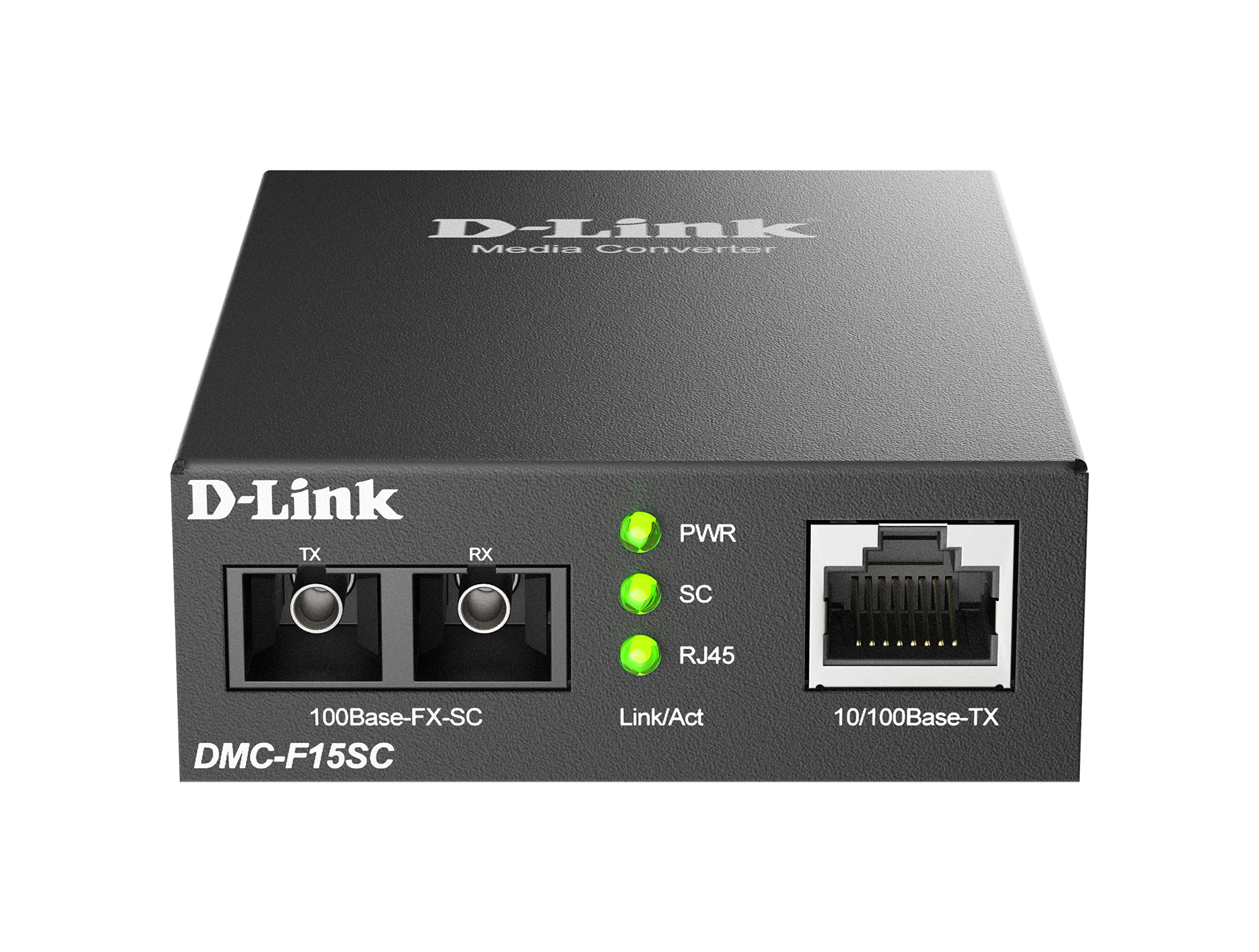 DMC-F15SC 10/100Base-TX to 100Base-FX SC Single-Mode Media Converter ...
