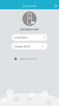 How do I set up the camera using the mydlink app