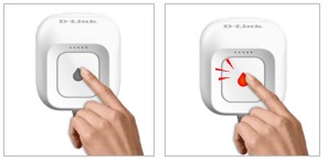 Holding the reset button