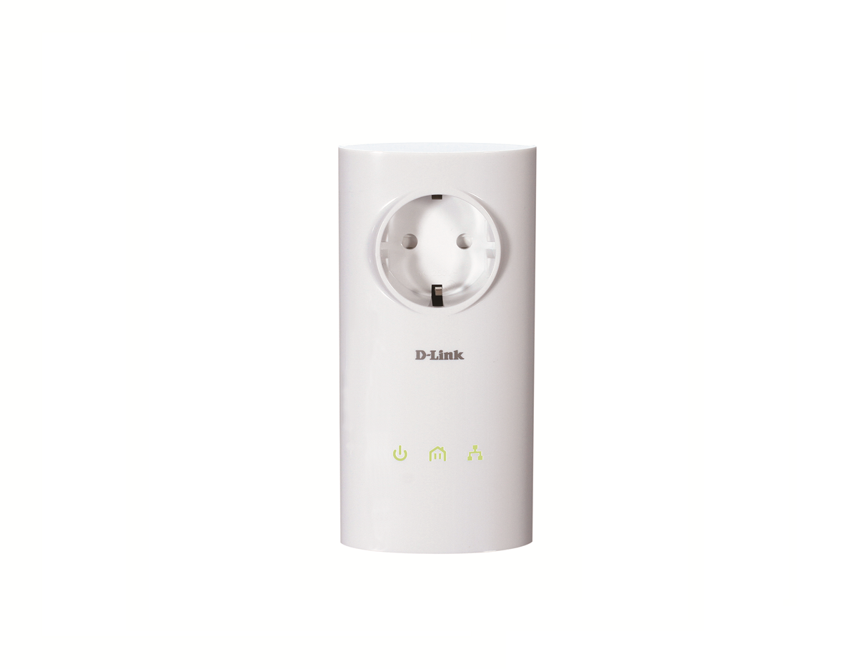 Prise CPL Duo Wi-Fi 600 Mb/s avec prise gigogne - blanc Prise CPL Duo Wi-Fi 600 Mb/s avec prise gigogne - blanc