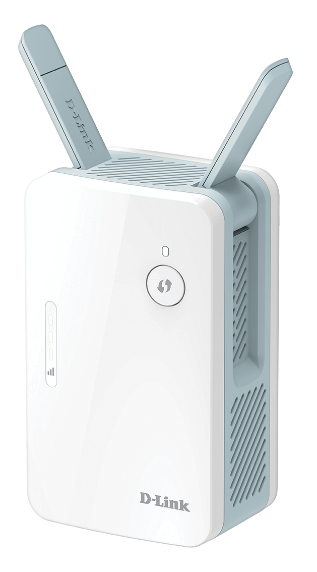 E15 AX1500 Mesh Range Extender - left side view.