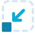 Discreet Size Icon